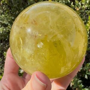 Citrine Crystal Sphere - Polished Decorative Orb